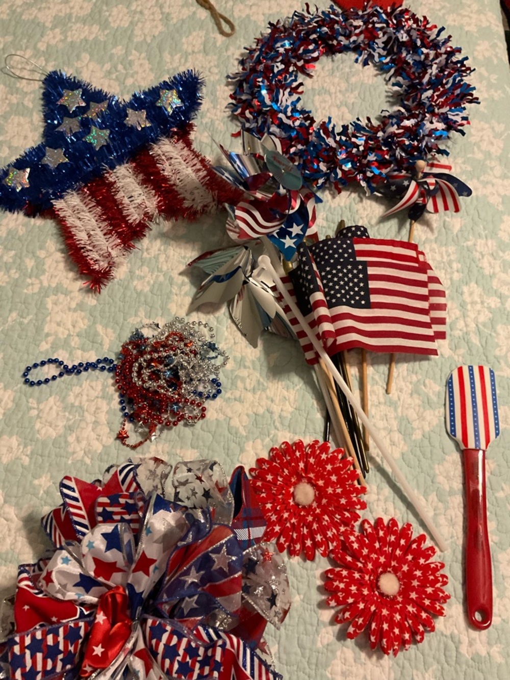 Patriotic Red White and Blue Decoration Bundle
